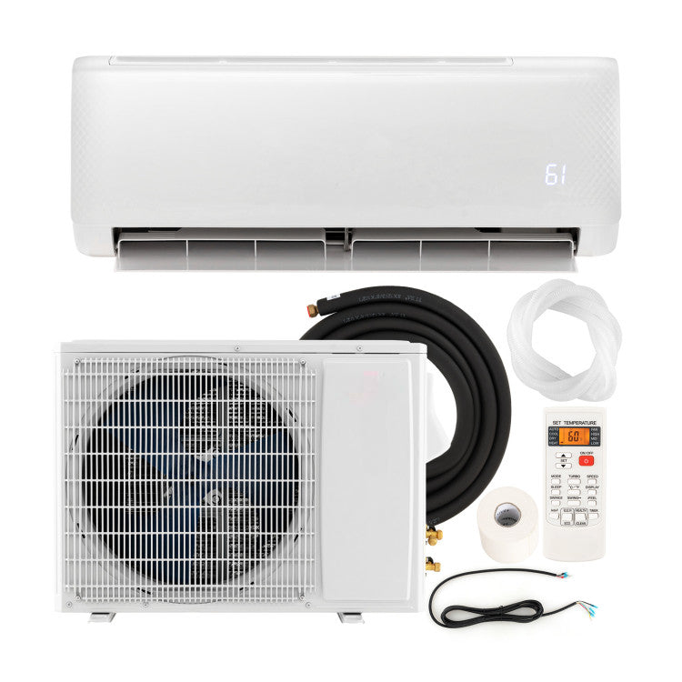 Energy Star Certified 12000 BTU 21 SEER2 208-230V Ductless Mini Split Air Conditioner with Heater Pump