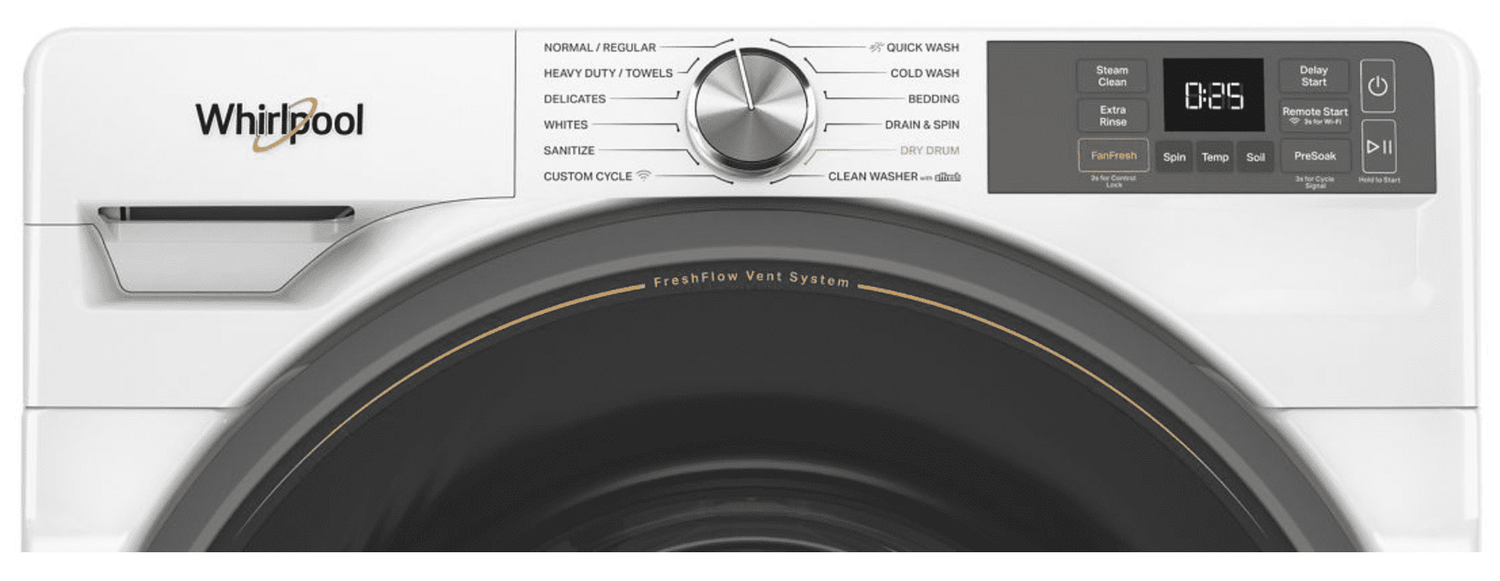 Whirlpool WFW5720RW 4.5 cu. ft. Smart Front Load Washer FreshFlow Vent System
