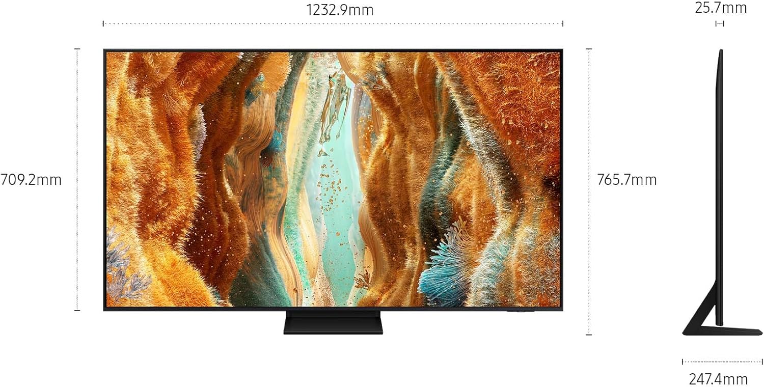 Neo QLED 4K Vision AI Smart TV 55'' QE55QN74FATXZT Mini LED, NQ4 AI Gen2 Processor, AI Upscaling, Motion Xcelerator 144 Hz, Technology Quantum Matrix Slim, OTS Lite, AirSlim Design, 2025