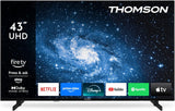 Thomson 43 Inch (109 cm) 4K UHD LED Smart TV with Fire TV, Alexa Voice Control, AirPlay, Wi-Fi, Triple Tuner(Cable/satellite/antenna), Bluetooth 5.0, HDMI, USB, AV in, CI+, 43UF4S35