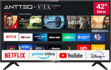 AV42F3 Smart TV 42 Inch (106 cm) TV with Prime Video, Youtube, Wi-Fi, Triple-Tuner DVB-T2 / S2 / C