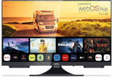 Cello C2224WS 12 Volt 22 Inch Traveller Smart TV Frameless Ultrafast WebOS, Speaker Pitch Perfect Bluetooth, Netflix, Compact TV for Camper and Truck